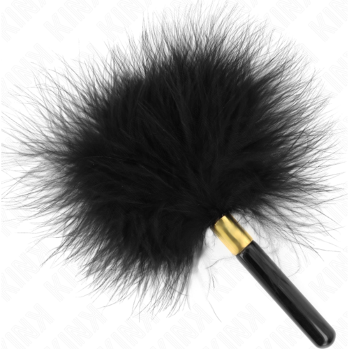 Kink Black Gold Metal Tickle Feathers s perím na dráždenie