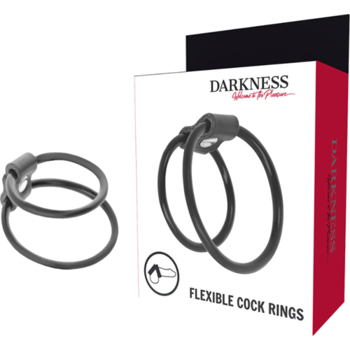 Krúžok Darkness Bondage - Zosilňujúci dvojitý krúžok