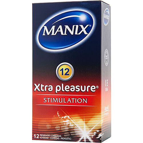 Kondómy Manix Xtra Pleasure s dvojitou stimuláciou