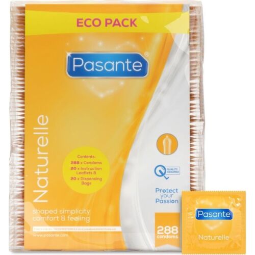 Kondómy Pasante Naturelle 288 kusov - Ultrazvukom lubrikované