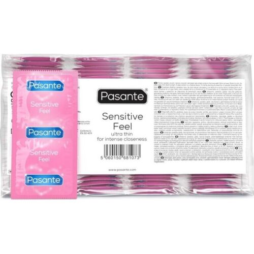 Kondómy Pasante Sensitive 144 kusov s ultra tenkým dizajnom