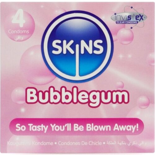 Kondóm SKINS Bubblegum s ovocnou arómou