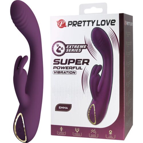Vibrátor Pretty Love Emma s stimulátorom