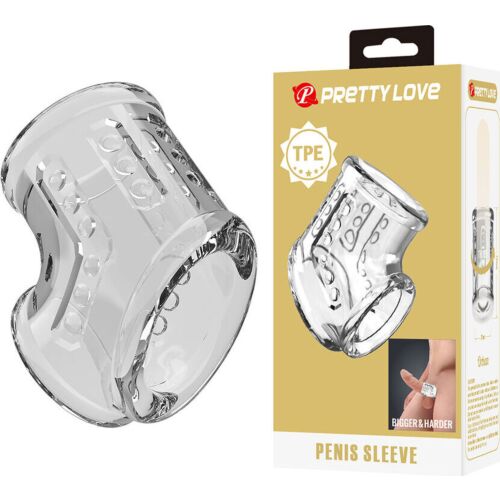 Návlek na penis PRETTY LOVE - krátky priesvitný