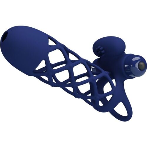 Návlek vibrátora Pretty Love Giann s klitoriálnym stimulátorom