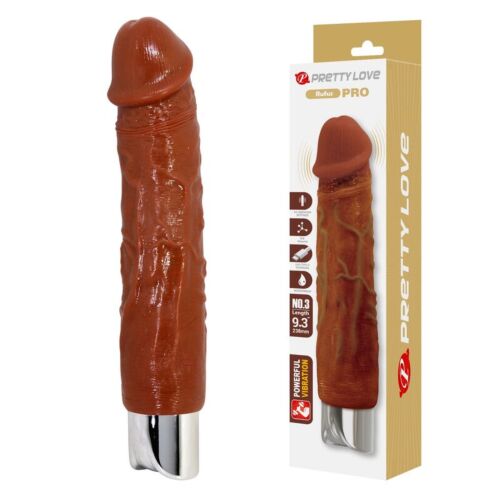 DILDOS PRO Realistic Vibrátor 23,5 cm
