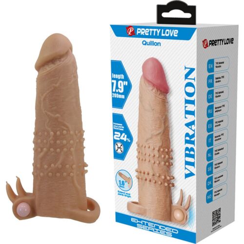 Funda Penis Pretty Love Quillon so stimulátorom klitorisu