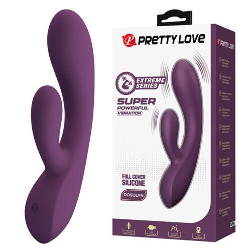 Vibrátor HIGH TECH PRETTY LOVE ROSOLYN s dvojitou stimuláciou