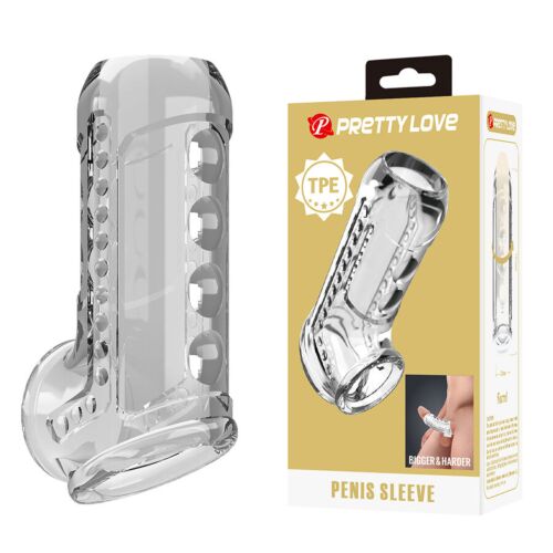 Návlek na penis PRETTY LOVE s textúrovaným povrchom