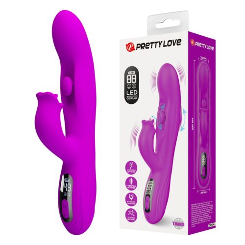 Rabbit vibrátor HIGH TECH PRETTY LOVE YALANDA s LED displejom