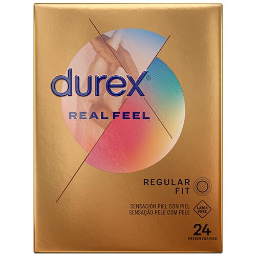 Kondómy Durex RealFeel 24 kusov - Hladký a prirodzený pocit