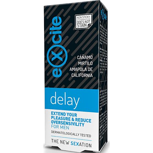 Olej Excite Delay 20 ML na zníženie citlivosti