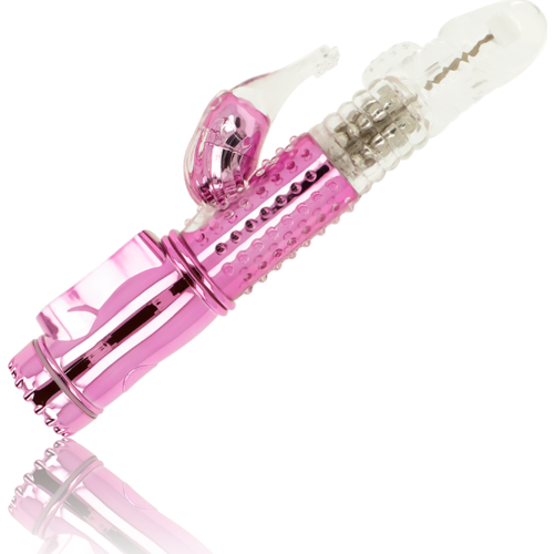 Vibrátor OHMAMA s rotáciou a stimulátorom klitorisu