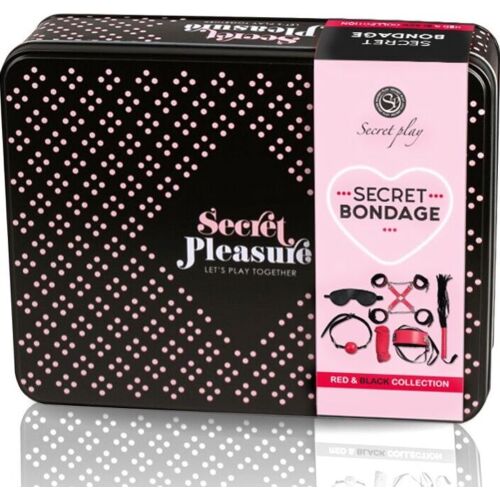 Set Bondage SECRETPLAY Red Collection s 6 kusmi