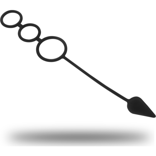 Plug Anal OhMama Fetish 3 v 1 s krúžkom pre penis