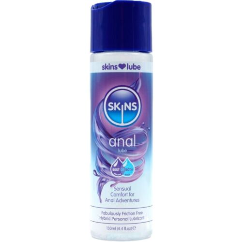 Lubrikant SKINS ANAL HYBRID 130 ML s dlhodobou klzkosťou