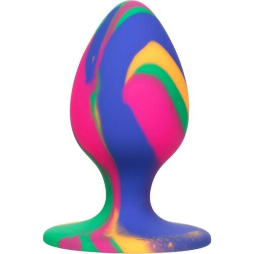 Análny Plug CalExotics Cheeky Medium Tie-Dye s prísavkou