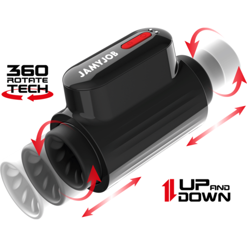 Masturbátor JAMYJOB Vortex s posunom a rotáciou