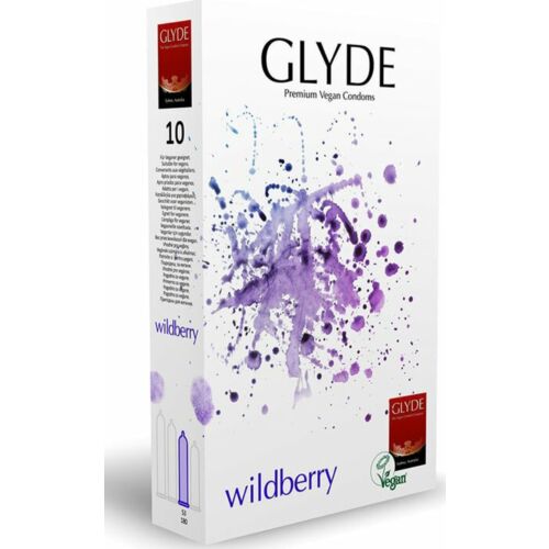 Kondómy Glyde Ultra Wildberry - Chute a pohodlie