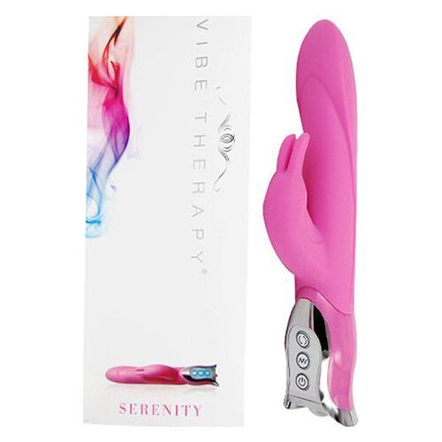 Vibrátor Rabbit Vibe Therapy Serenity s klitorálnym stimulátorom
