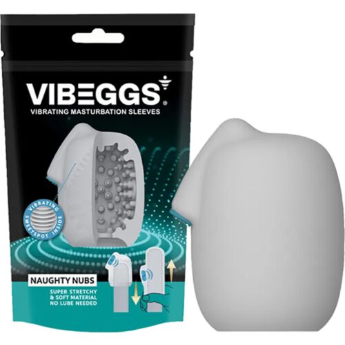 Masturbátor Vibeggs Naughty Nubs s vibráciou