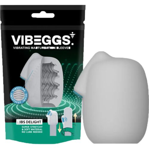 Masturbátor Vibeggs Rib Delight s vibráciou