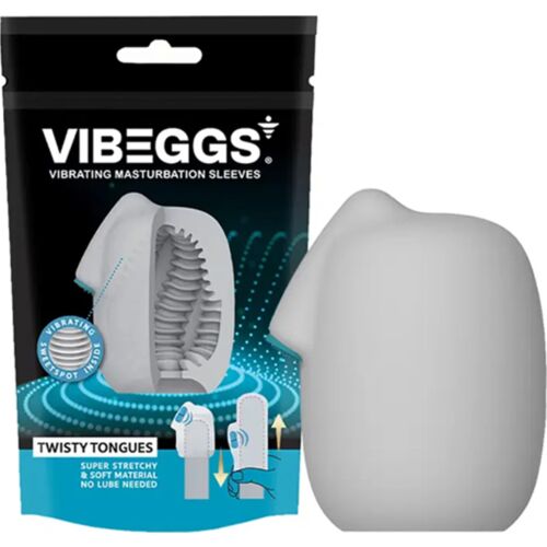Masturbátor Vibeggs Twisty Tongues s vibráciou