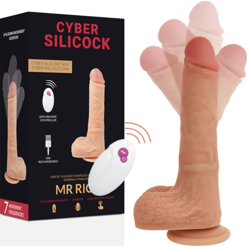 Vibrátor Cyber Silicock Mr Rick s diaľkovým ovládačom