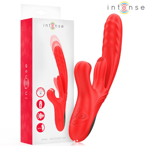 Multifunkčný vibrátor INTENSE KAROL s automatom a stimuláciou