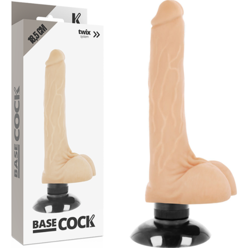 Masturbátor BASECOCK 2-1 Natural 18.5 cm s regulovateľnou rýchlosťou