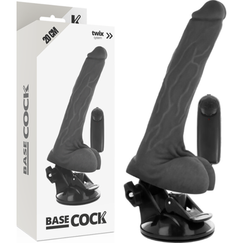 Vibrátor BASECOCK 20 cm s diaľkovým ovládaním