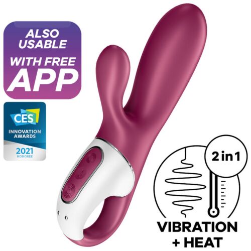 Vibrátor Satisfyer Hot Bunny s aplikáciou a zahrievaním