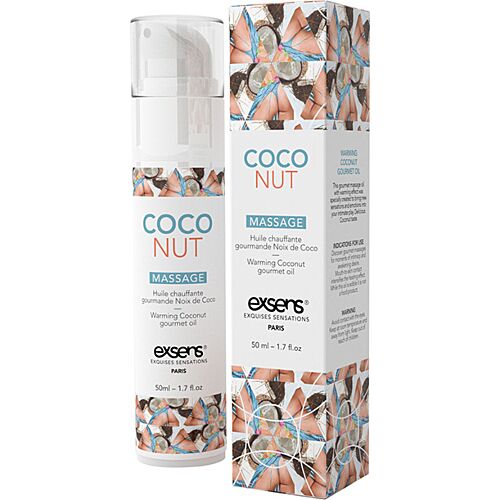 Olej na masáže Exsens Warming Gourmet Coconut 50 ml