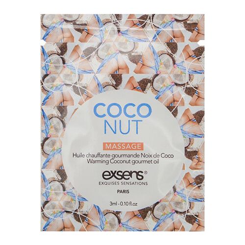 Olej na masáž Exsens Warming Gourmet Coco 3ml