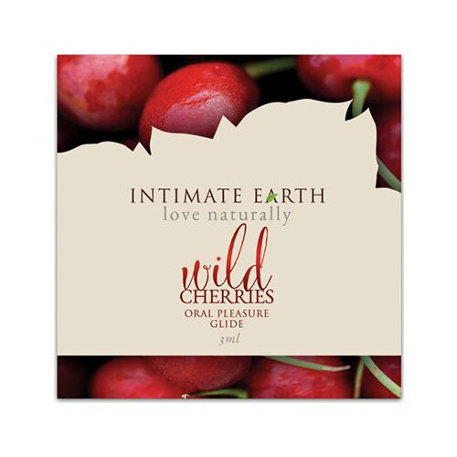 Lubrikant Intimate Earth Wild Cherry 3ml s príchuťou čerešne