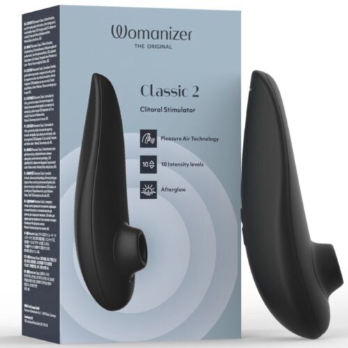 Stimulátor klitorisu WOMANIZER Classic 2, čierny