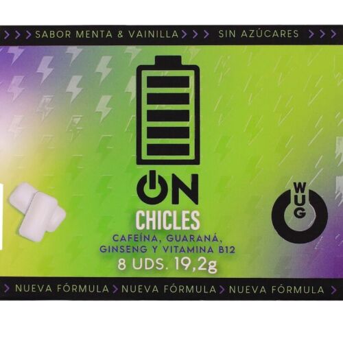 Chýme WUG GUM - energetická žuvačka s príchuťou mäty a vanilky