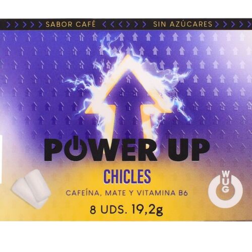 Chikle WUG GUM Power Up – intenzívna chuť kávy