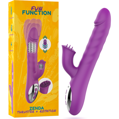 Vibrátor FUN FUNCTION ZENDA s dvojitou stimuláciou