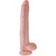 Dildo King Cock 35.6 cm s realistickou textúrou a testikami