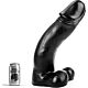 Dildo ALL BLACK 45 cm flexibilné a silné
