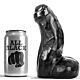 Dildo ALL BLACK 17 CM s realistickým vzhľadom