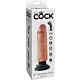 Dildo vibrátor King Cock 15,24 cm s realistickým vzhľadom