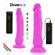 Dildo Diversia 21 cm s vibráciou a pripojením