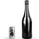 Anal Plug ALL BLACK BOTTLE 39,5 cm s výrazným tvarom