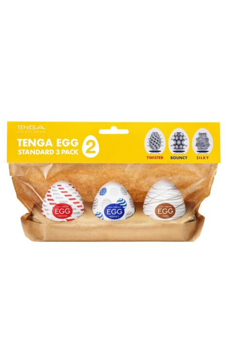 Masturbátor Tenga EGG STANDARD 3 PACK II s rôznymi textúrami Masturbátor Tenga EGG STANDARD 3 PACK II s rôznymi textúrami