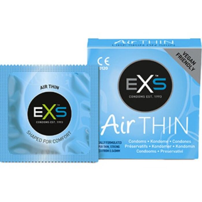 Kondómy Exs Air Thin 3 ks, ultratenké