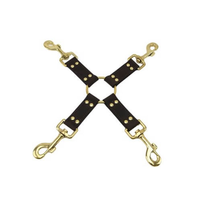 Putá Bound Nubuck Leather 4 Way Hog Tie s 4 popruhmi Putá Bound Nubuck Leather 4 Way Hog Tie s 4 popruhmi