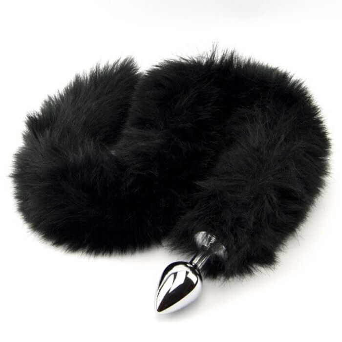 Butt Plug Furry Fantasy Black Panther Tail s chvostom 78 cm Butt Plug Furry Fantasy Black Panther Tail s chvostom 78 cm