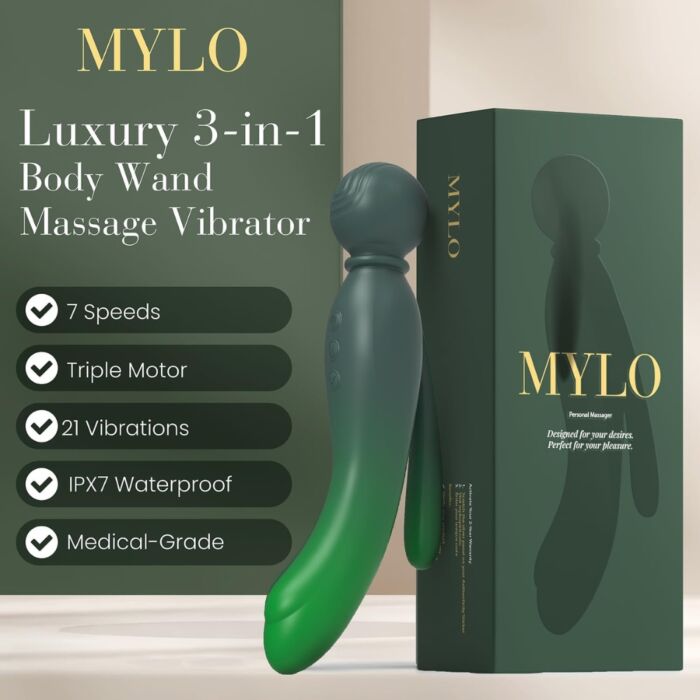 Vibrátor MYLO 3-in-1 Body Wand Massager Vibrátor MYLO 3-in-1 Body Wand Massager